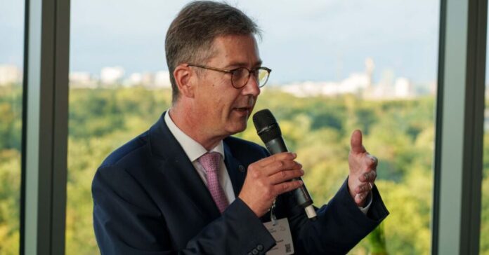 Eröffnet den 20. Deutschen Kämmerertag in Berlin: Christian Schuchardt. (Quelle: FBM/Paul Jasper Moragiannis)