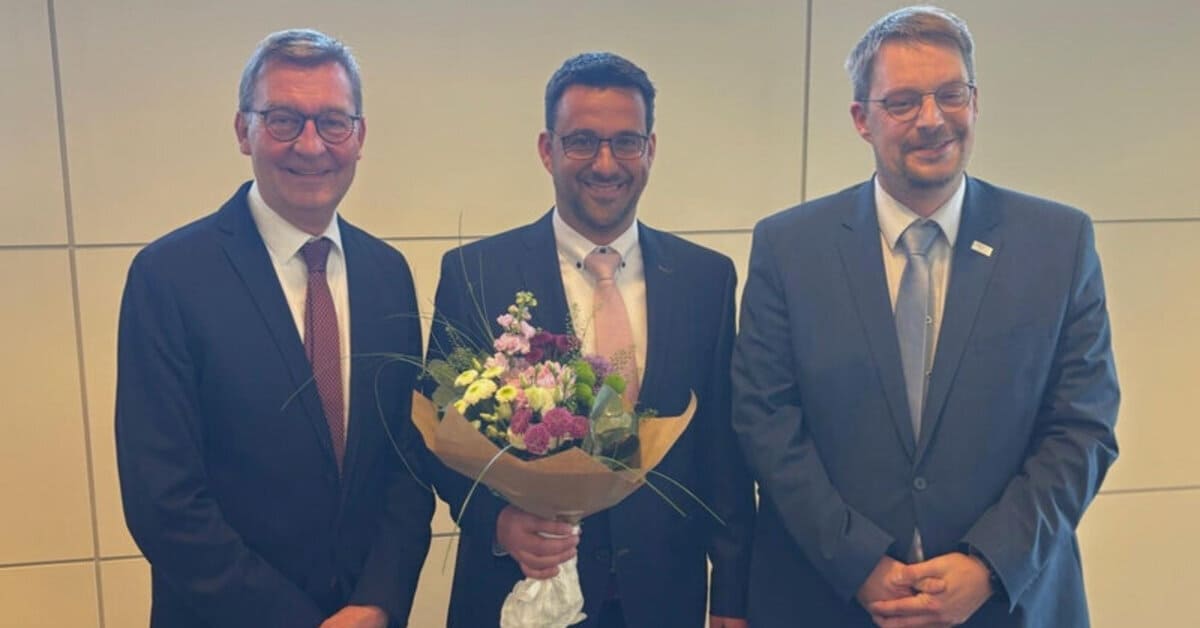 Thomas Bär, Torsten Kaufmann und Tobias Schulte (v.l.); Foto: Stadt Olpe