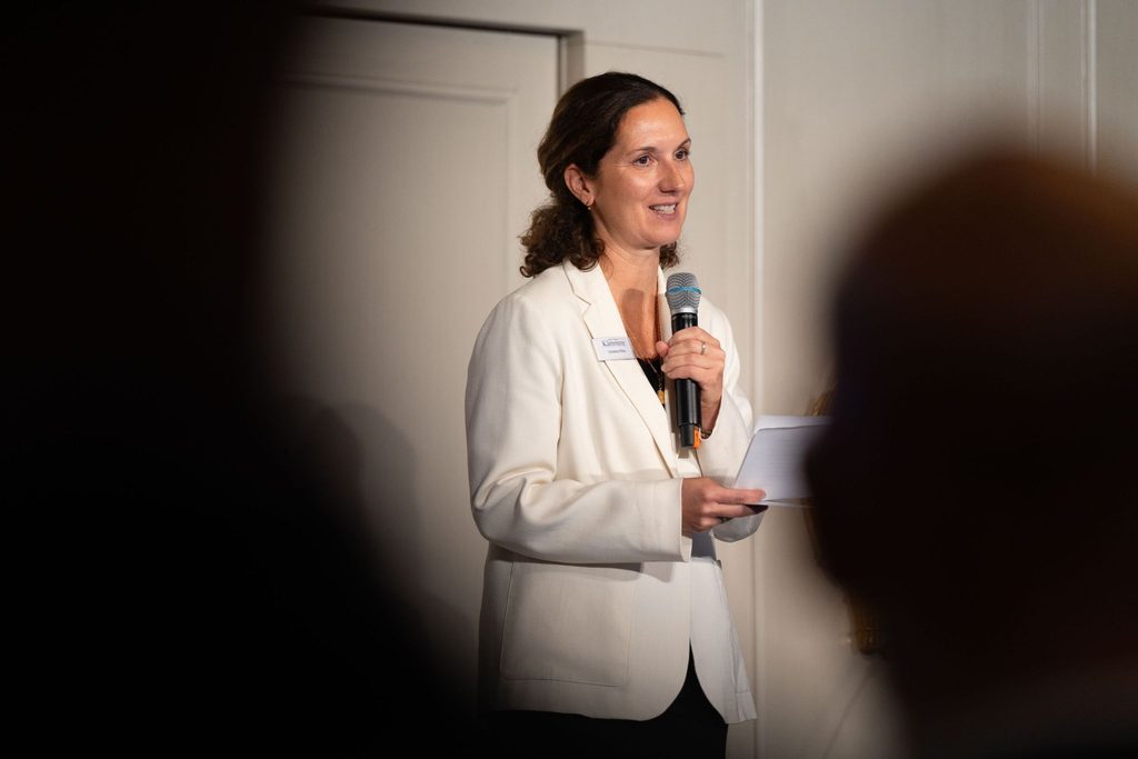 Vanessa Wilke, Chefredakteurin von Der Neue Kämmerer, dankte allen Teilnehmerinnen und Teilnehmern (Foto: DNK / Johannes Jost).